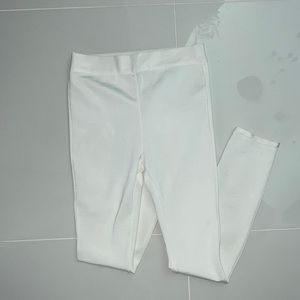 White FashionNova pants leggings size L